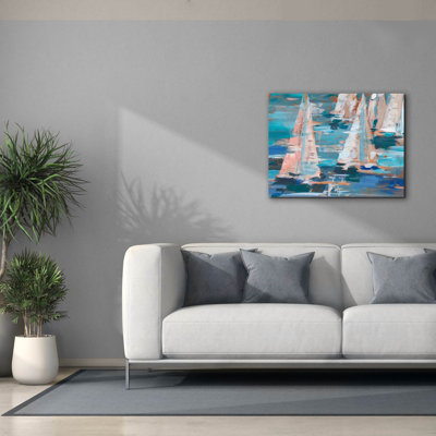  'Pop Regatta 1' by Ethan Harper Canvas Wall Art, 34" x 26"
