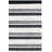 Bardon Flat Weave Wool/Cotton Striped Rug in Black-588316753