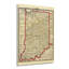 1888 Indiana Map, art mural sur papier-529551316