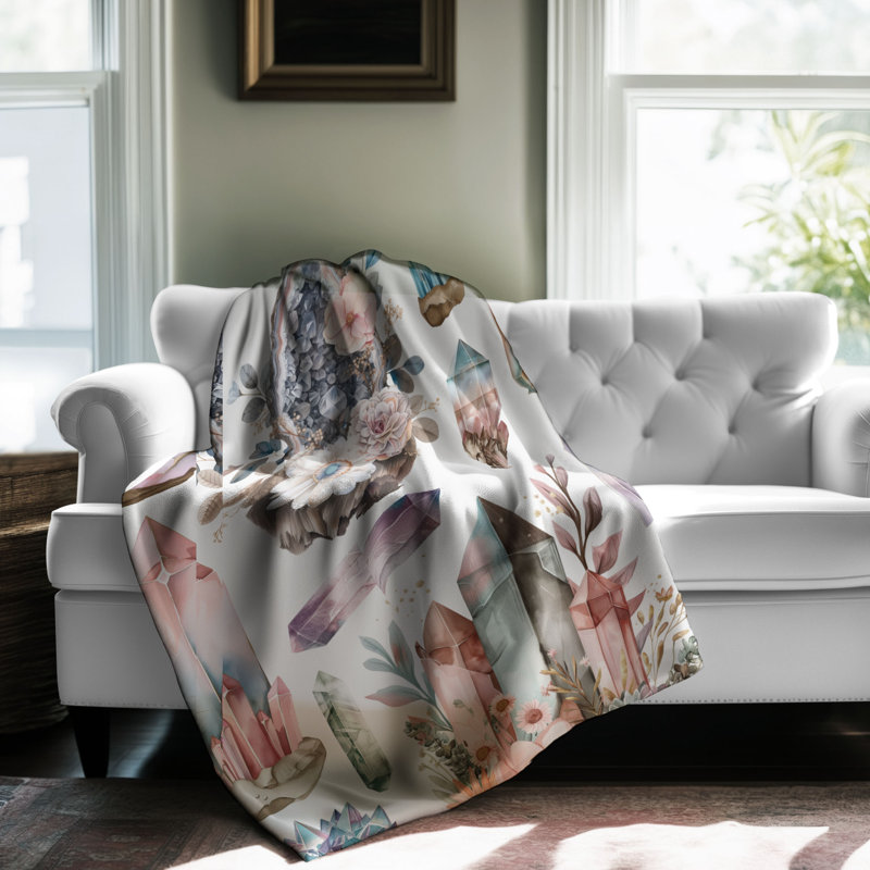  Couverture Ethereal Crystal Hues, L 80 po x l 60 po