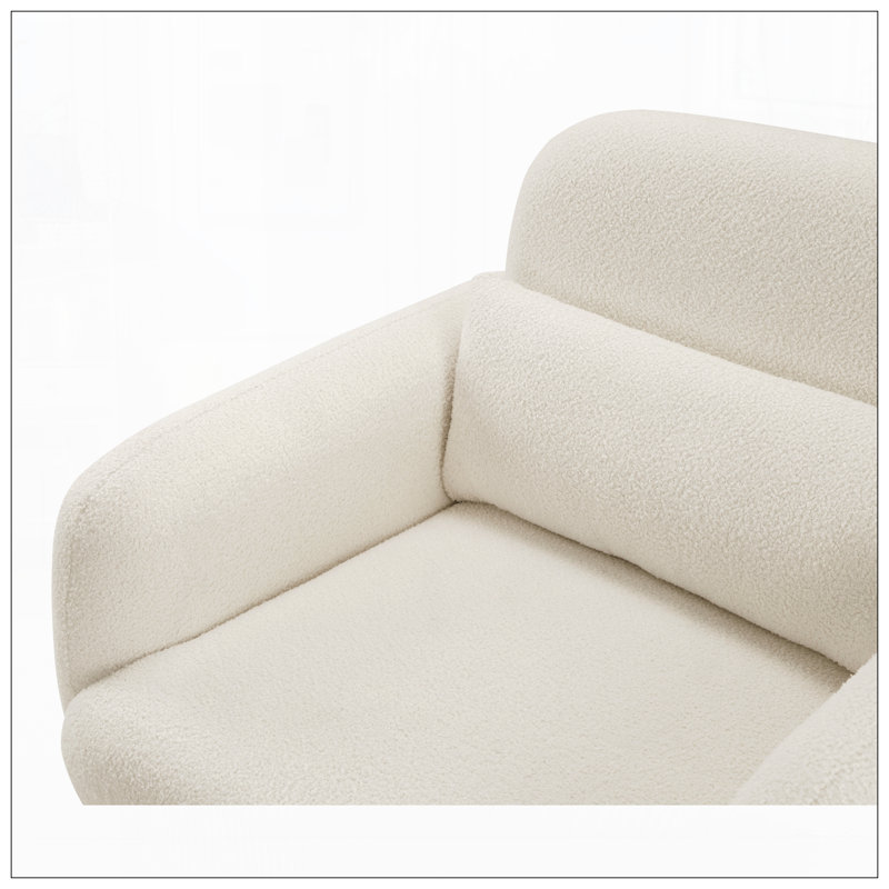 Chaise d'appoint moderne pour le salon, Beige