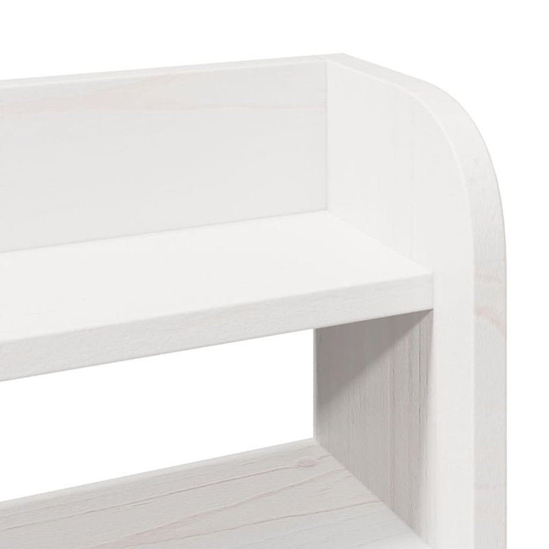 Bed Frame With Headboard Without Mattress, White, 85 x 208 cm