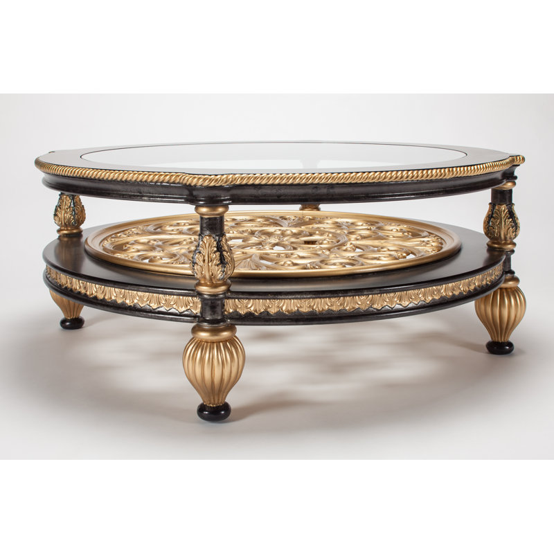 Coffee Table, Black/Gold