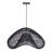 1-Light Pendant Lights Wicker Black-892245030
