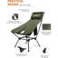 Chaise de camping portative compacte, chaise pliante légère avec appui-tête réglable et siège élargi-826673986