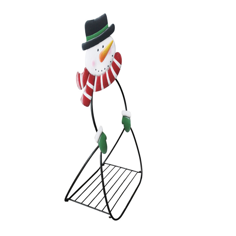 Support pour plante bonhomme de neige de Noël The Holiday Aisle®, multicolore