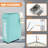Fabric Rolling Laundry Hamper with Handles-1725552366