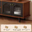 Meuble télé moderne en bois manufacturé noir-481878914