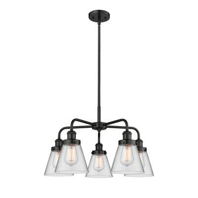 Lustre suspendu 5 lumières Cone