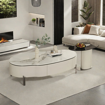 Creative microcrystalline stone coffee table