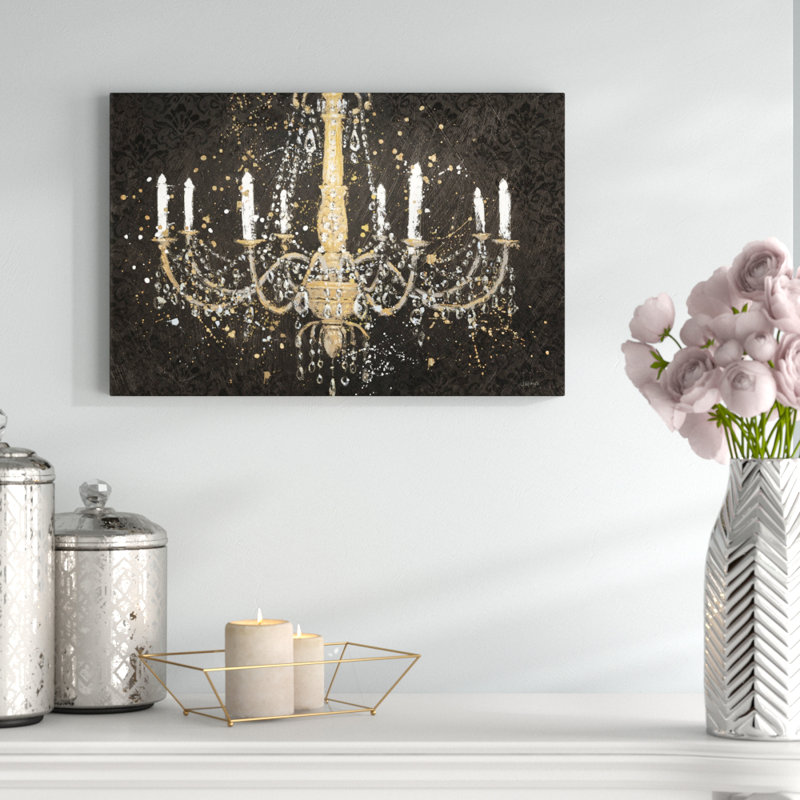 « grand lustre i », reproduction, H 18 po x l 26 po x p 1,5 po, Toile