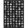 Tapis tissé à plat à motif géométrique Mid-Century noir Well Woven Apollo