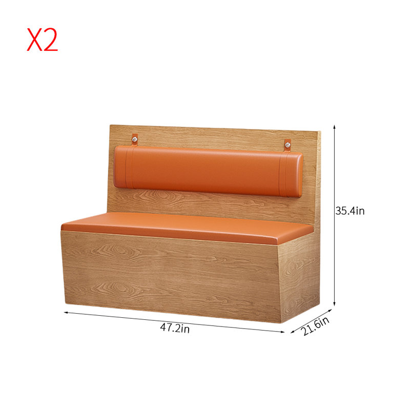 Banc rembourré en similicuir Modern Modern