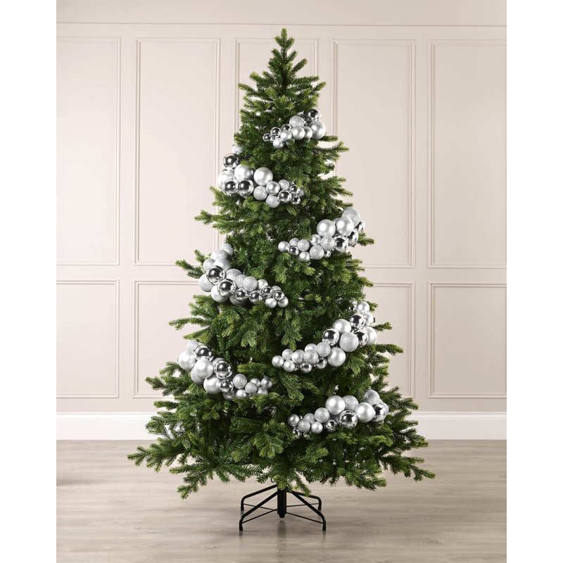 15cm Polystyrene Bauble, Silver