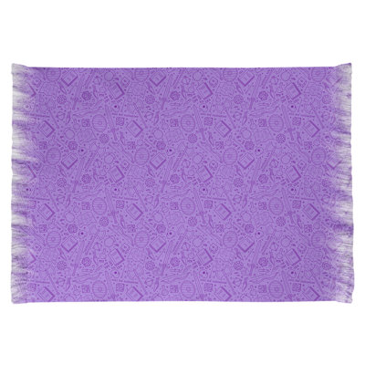Tapis mauve à motif de jeu de rôle Mcguigan
