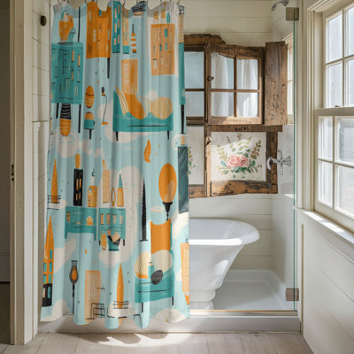 Lively Town - Premium Shower Curtain