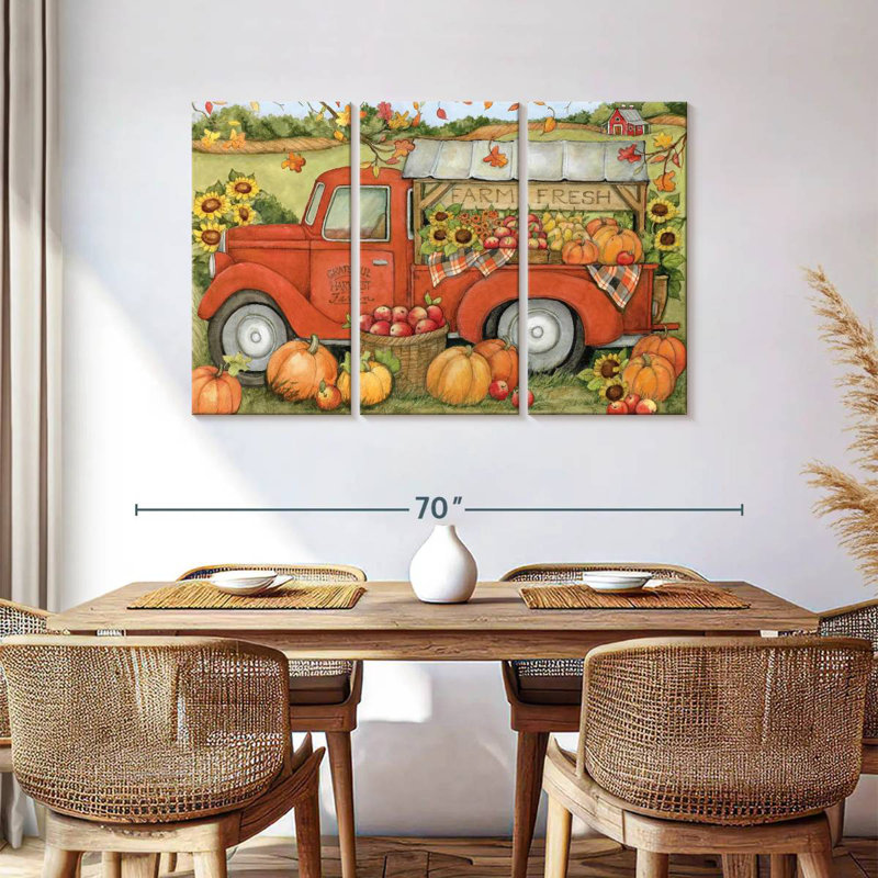 Camion orange Mehar Harvest II, H 36 po x l 57 po