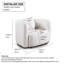 2 PCS. Fauteuil d'appoint carré, fauteuil en nuage rembourré en tissu Boucle, fauteuil de style japonais pour la vie moderne-522690686