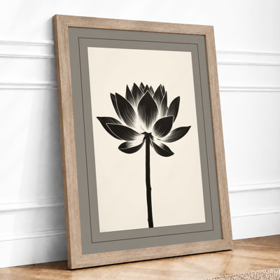 Lotus Botanical - Framed Print