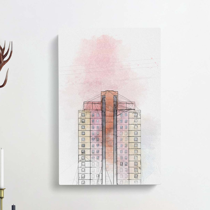 Sketching The Architecture Vol.23 - Wrapped Canvas, 50cm H x 35cm W x 3cm D
