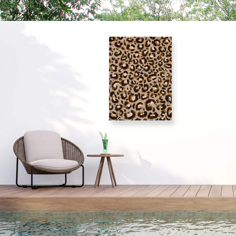 «Cool Leo» sur toile par Treechild, H 19 po x l 14 po