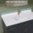 42'' W X 3.5'' H White Polished Backsplash Solid Surface Rectangular Vanity Top Splash Guard for Bathroom Countertop