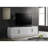 70"W White 4-Door Tv Console, Adjustable Shelf, Compact Size Cabinet With 4 Doors, And 107 Lb Package Weight