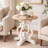 Solid Wood Top End Table