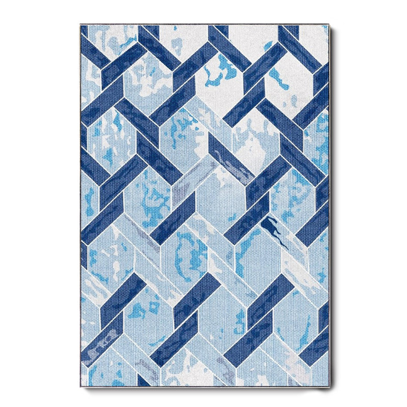 Tapis en coton Deonte, Rectangle 3 pi 11 po x 7 pi 3 po