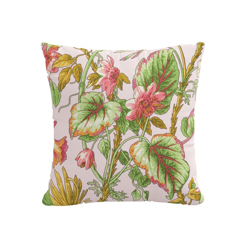 Coussin Crafted, Scm lin floral rosé Scm, Plumes