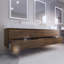 Ensemble de meuble-lavabo mural double 84 po Babajide-1524426849