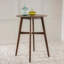 Table de bar ronde en bois Mid-Century-115720574-115720575