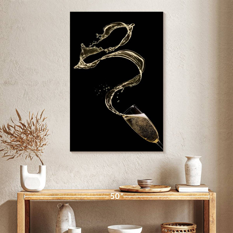 Yarlin Champagne Splash, 39" H x 26" W
