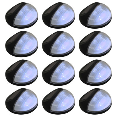 12 - Bulb Solar Powered Integrated LED Outdoor Bulkhead Light