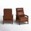 Fauteuil inclinable par pression en similicuir de 28,5 po Branstetter-94559858