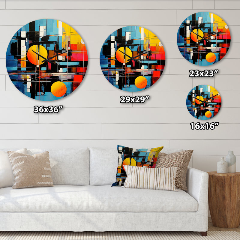 Horloge murale Mid-Century, Petit