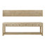110'' W Solid Wood Console Table