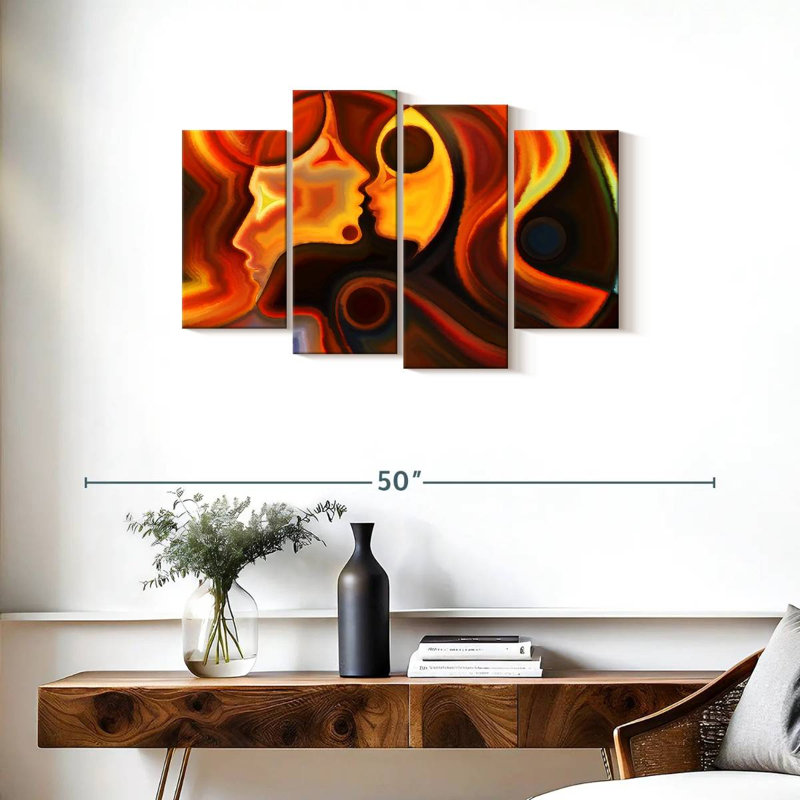Avery Abstract Love, 22" H x 36" W