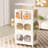 Inbox Zero 8.4 Gal Foldable Cabinet with 1 Lid Set 3 Tier,Clear Plastic Folding Storage Box with Wheel