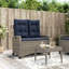 Reclining Garden Bench With Cushions Poly Rattan-1487043886-1487043887