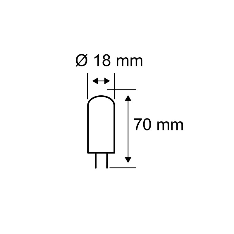5W G9 LED Capsule Light Bulb