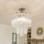 Modern 3-Light Tiered Plum Blossom Glass Tube Chandelier 