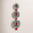 77 in. Glittery Bristle Triple Wreath with LED Lights