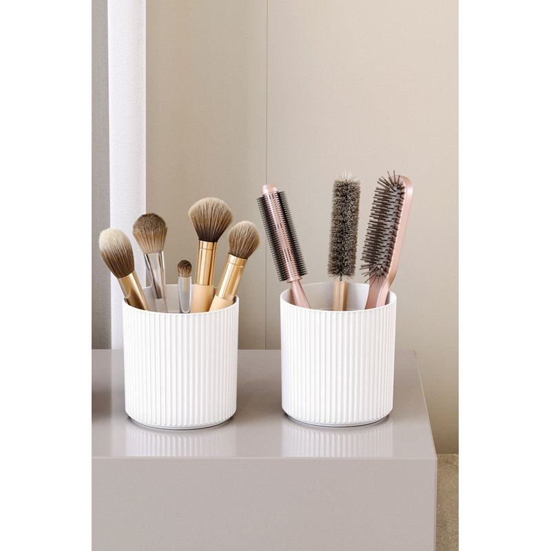 Ensemble de maquillage (2 pièces), Blanc
