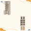 Armoire de rangement pour garde-manger haute de hauteur, armoire de cuisine moderne très profonde de 15,8 po de hauteur, armoire avec tablette ouverte et rangement fermé, organisateur anti-basculement autoportant pour la cuisine-775861211