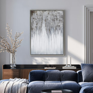 Peinture sur toile, cadre flottant