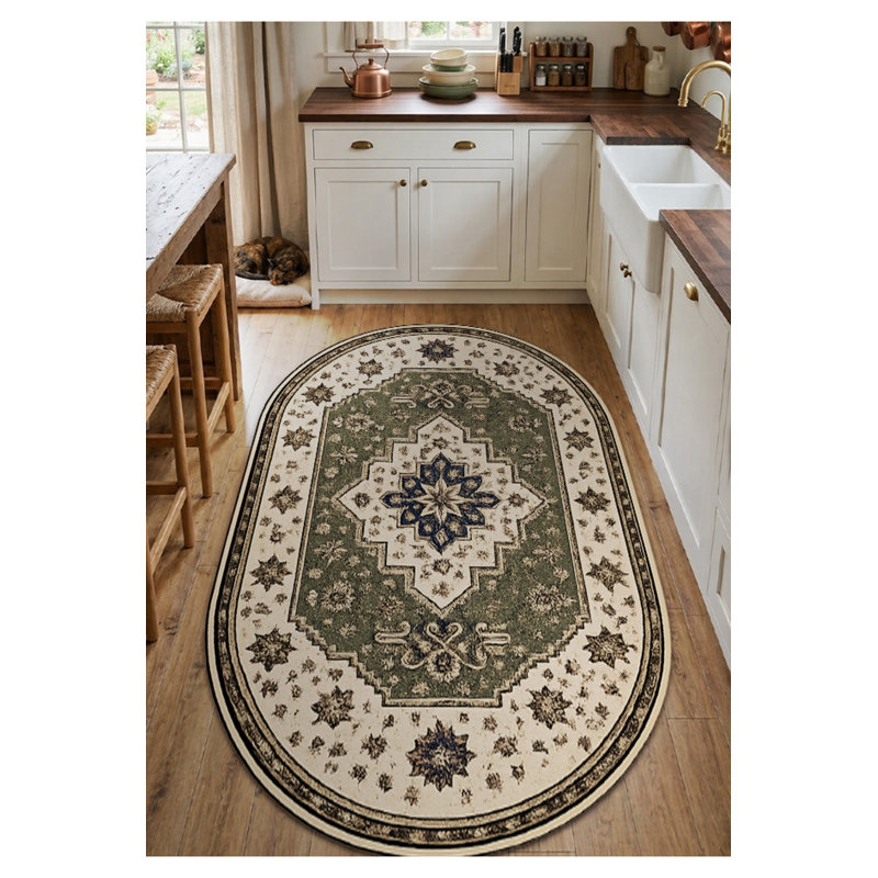 Tapis tissé à motif nautique Mosso, 4'11" x 7'7"