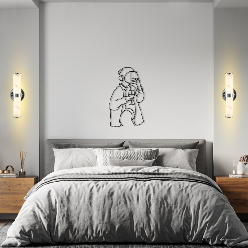 Applique murale en résine imitation marbre et chrome, ensemble de 2, luminaire vertical moderne pour salle de bain, couloir et chambre à coucher (seulement intérieur)