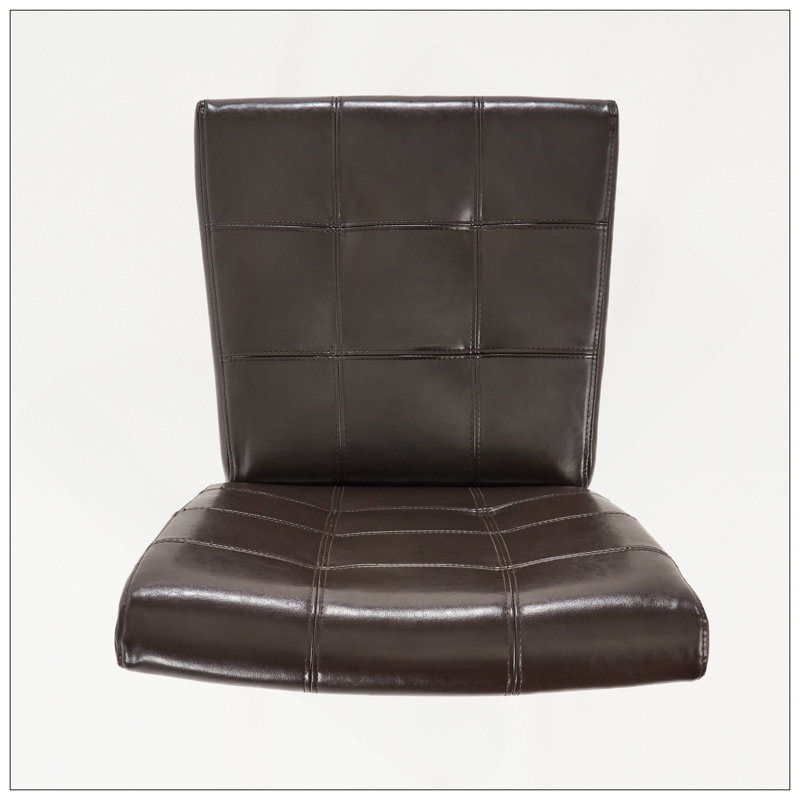 Ensemble de 2 chaises de salle à manger confortables en cuir reconstitué avec dossier capitonné, idéales pour les intérieurs modernes et classiques