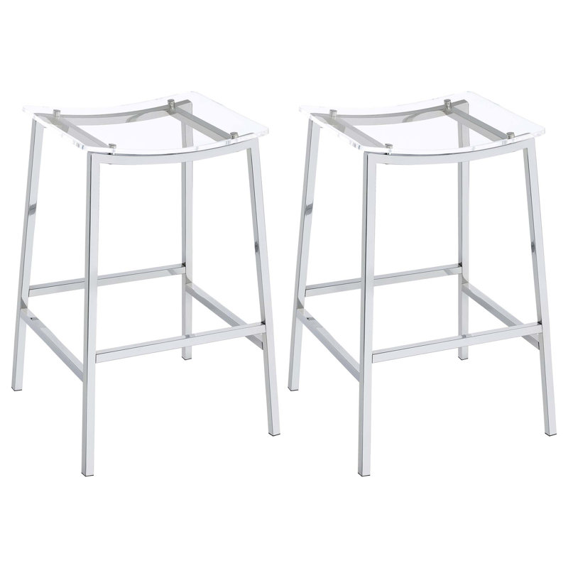 Ensemble de tabourets de bar Staten Chrome, 29